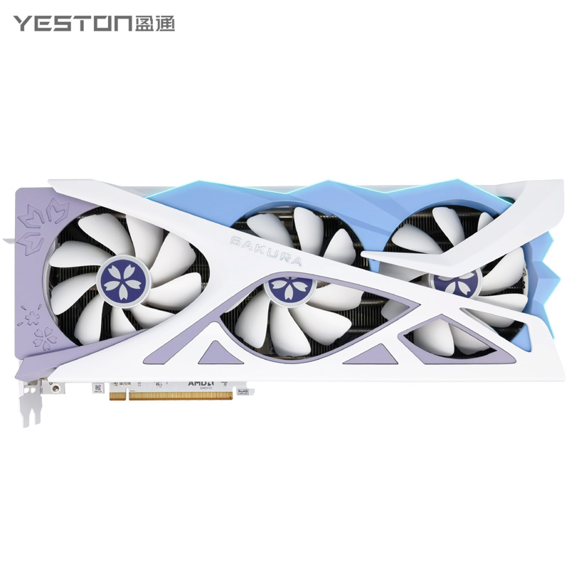 Yeston RX 7800 XT Sakura Radeon Gaming Graphics Card