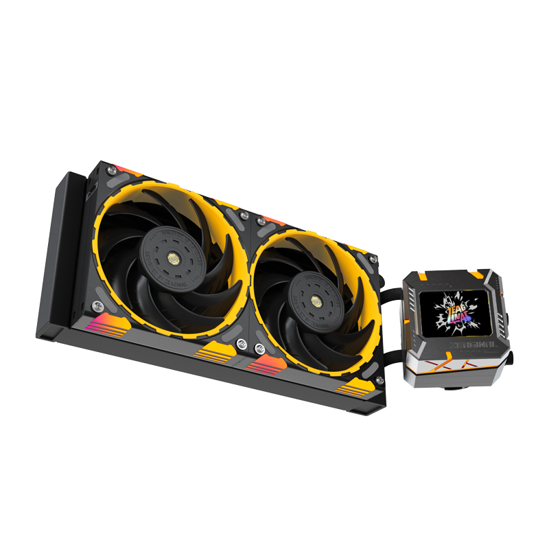 Yeston ZC-ZEUS XT 240 Liquid CPU Cooler with LCD Screen (BLACK)