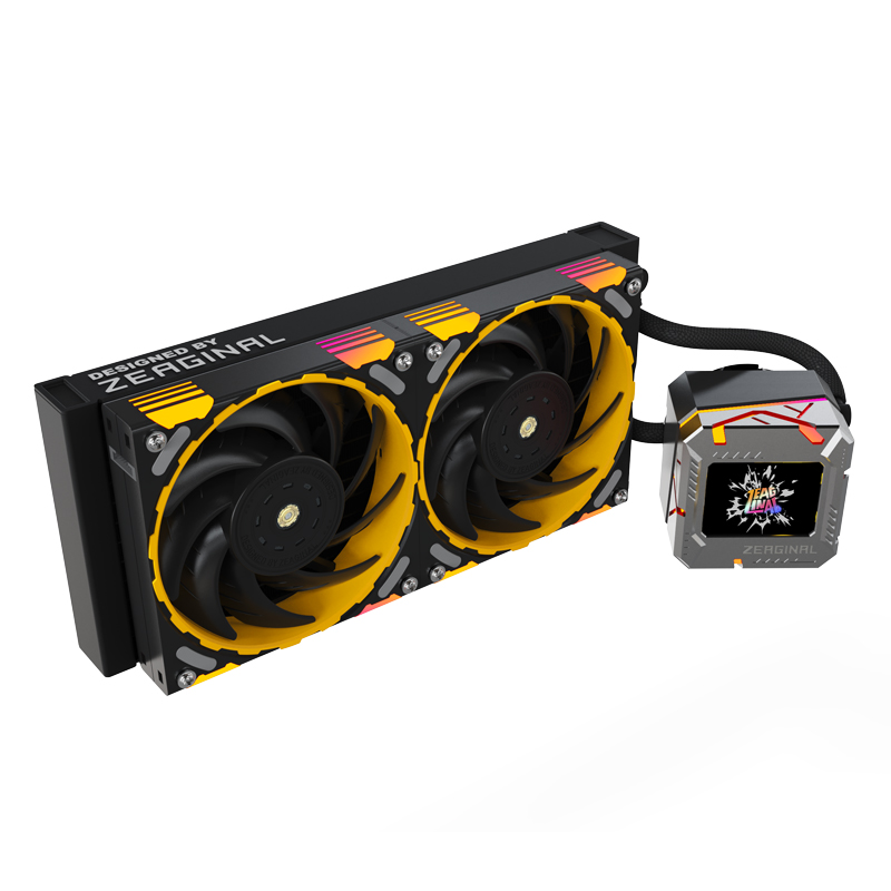 Yeston ZC-ZEUS XT 240 Liquid CPU Cooler with LCD Screen (BLACK)